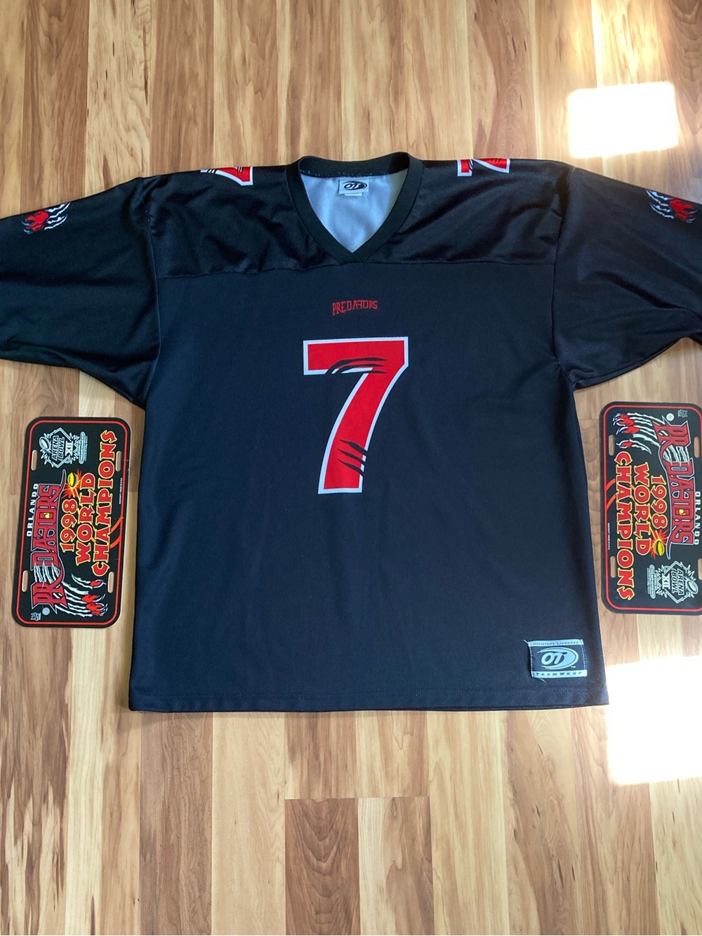 Orlando Predators Jersey & License Plates